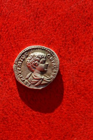 Roman Imperia Denarius Of Geta 209 - 211 Ad Felicitas photo