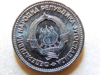 1953 Yugoslavian Five (5) Dinara Coin photo