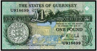 Guernsey 1 Pound 1991 (p - 52c) photo