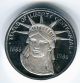Statue Of Liberty Centennial Thomas Jefferson Sterling Silver Round Medal Exonumia photo 1