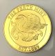 1 Oz The Perth Finished In 24k Gold Coloried Commemorative Coin Exonumia photo 1