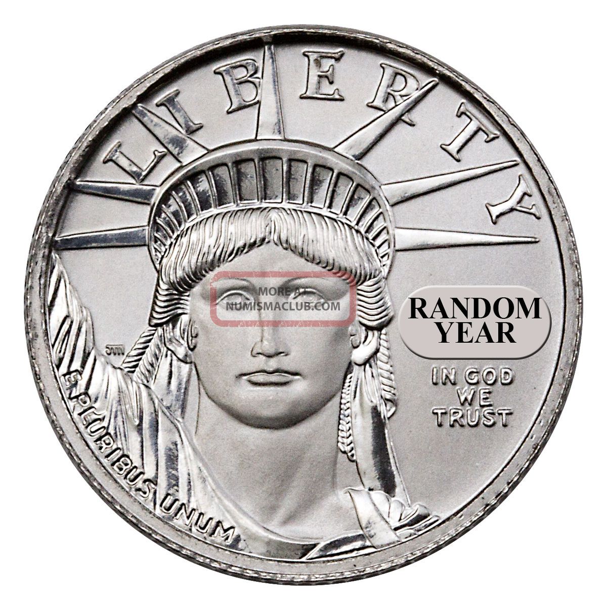 Random Date $10 1/10 Oz American Platinum Eagle Uncirculated Coin Sku26158 Platinum photo
