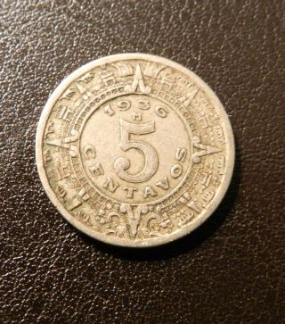 Mexico 5 Centavos,  1936 - Fantastic Coin - photo