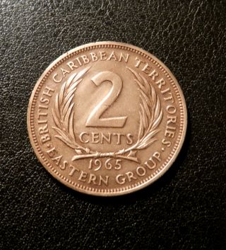 East Caribbean States 2 Cents,  1965 - Great Coin photo