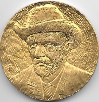 20th Century Dutch Medal Issued By The Van Gogh Museum,  Amsterdam photo
