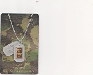 1/2 Gram Gold Bullion Exchanges Army Camouflage Igr.  9999 Bar photo