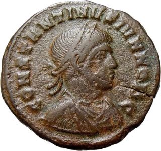 Constantine Ii Junior Ae Vot X Son Of Constantine I Authentic Roman Coin Ticinum photo