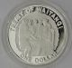 1990 Zealand 1 Dollar.  925 Silver Proof Coin Box Lv 11 Australia & Oceania photo 3