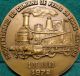 Old Train / Train,  Bridge Mozambique Railway 79mm 1972 Bronze Medal By V Berardo Exonumia photo 1