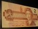 1986 Bank Of Canada Two Dollars $2 Thiessen Crow Ega 3261961 Birthday Note Canada photo 2