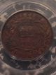 1896 Newfoundland Large Cent Pcgs Ms63 Brown Ga023 Scarce Coin Old Green Holder Coins: Canada photo 3