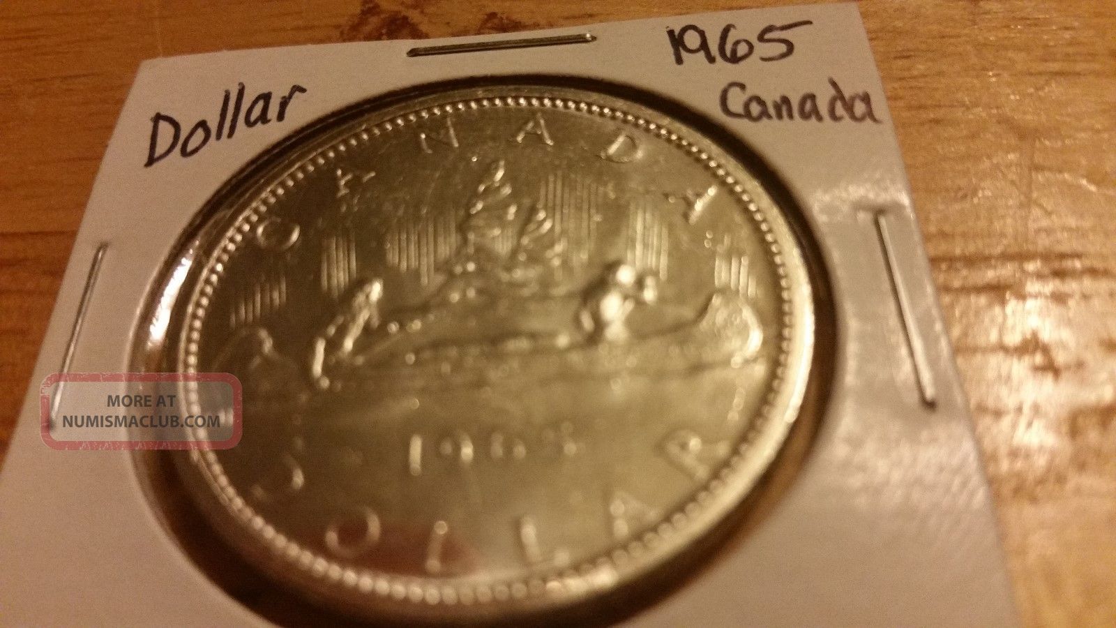 1965 S$1 Type 2 Sm Beads Bl 5 (prooflike) Canada Dollar 80 Silver Unc Pl Dollars photo