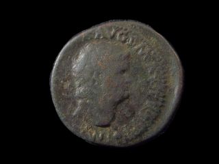 Ae As Of Roman Emperor Nero,  Struck 66 Ad Cc5037 photo