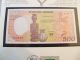 Gabon Banknote 1985 500 Francs P8 Unc With Un Fdi Flag Stamp Serie A.  02 Africa photo 1