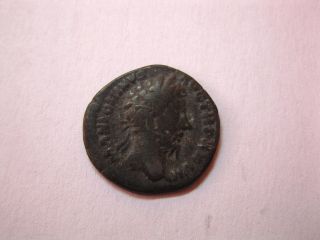 Limes Denarius Of Marcus Aurelius.  Ancient Roman Coin 161 - 180 Ad photo