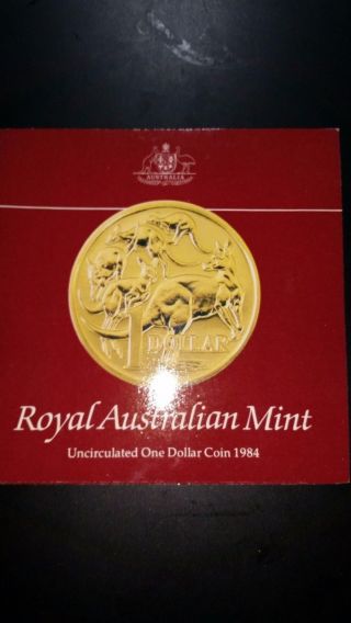 1984 Australia One Dollar Uncirculated Coin photo