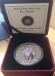 2013 Blue Flag Iris Colorized & Crystallized Prf $20 Silver Coin.  9999 Coins: Canada photo 1