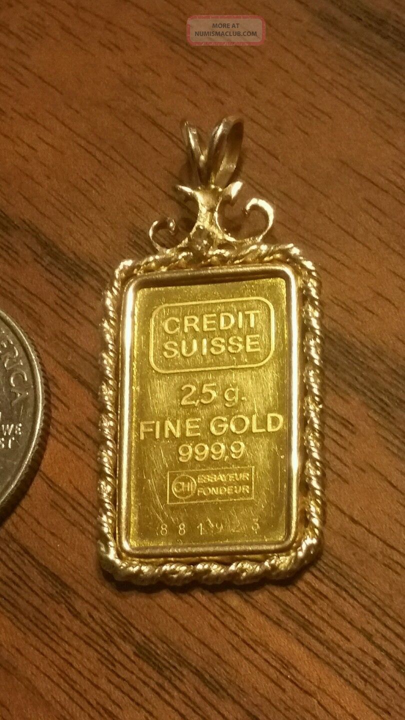 is credit suisse gold bar good