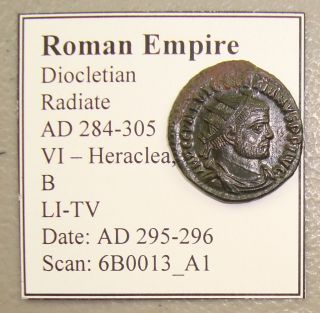 Ad 284 - 305 Diocletian Ancient Roman Antoninianus Au photo