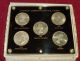 5 Gem Bu Canadian Commemorative Silver Dollars,  1935 - 1964,  3 Monarchs,  Encased Coins: Canada photo 1