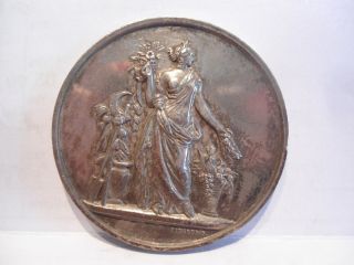 Silver French Medal By Pingret - Horticulture 1878 photo