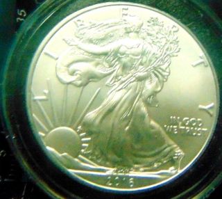2016 1 Oz America Eagle (silver) In A Capsul,  All Marks From Capsu photo