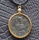 Eastern Roman Empire Byzantine Jesus Christ Authentic Follis Coin Necklace Coins: Ancient photo 1