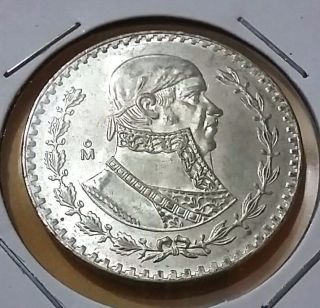 1 Peso 1958,  Mexico Coin Silver 100,  