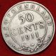 1911 Newfoundland 50 Cents Silver Foreign Coin S/h Coins: Canada photo 1