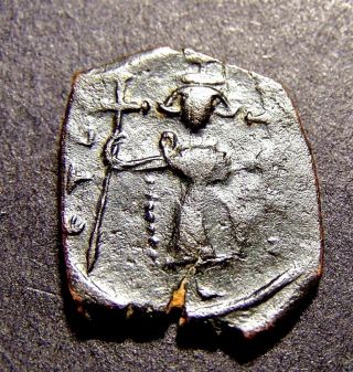 Constans Ii,  Christian Crosses In 7th Cent.  Ad Constantinople,  Byzantine Coin photo