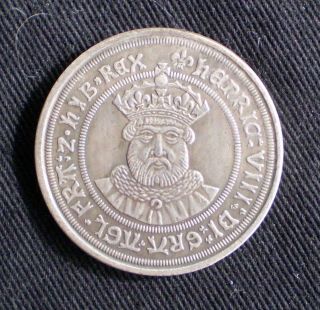 Tudor Henery Viii Shilling Coin C:1600 Modern Issue High Quality/definition photo