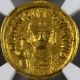 Gold Solidus Rare Ad582 - 602 Carthage Maur.  Tiberius About Uncirculated Ngc Coins: World photo 2