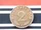 , Rare,  German Coin Rpf 2 Reichspfennig 1940 J Third Reich Swastika 3rd Nazi Ww2 Germany photo 3