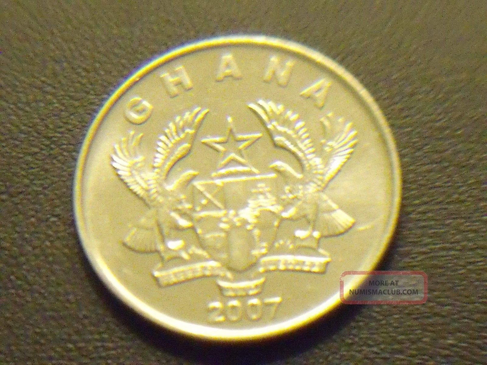 Ghana 50 Pesewas, 2007 Full Luster