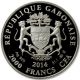 Gabon 2000 Fr 2014 Zodiac Signs Pisces 1oz Silver Coin Africa photo 1