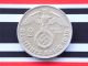 Rar German Coin 2 Mark Reichsmark 1936 D Silver Swastika Hindenburg 3rd Nazi Ww2 Germany photo 2