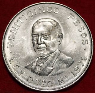 Uncirculated 1972 Mexico 25 Pesos Silver Foreign Coin S/h photo