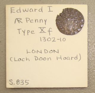 1272 - 1307 Edward I Hammered Silver Penny,  London Vg photo