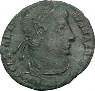 Constantine I The Great 335ad Ancient Roman Coin Legions Glory Of Army I36325 photo