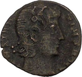 Constantius Ii Son Of Constantine The Great Ancient Roman Coin Standard I42452 photo