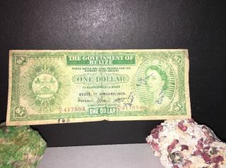 The Government Of Belize $1 1976 Banknote photo
