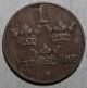 Swedish 1 Öre Coin,  1934 - Km 777.  2 - Sweden - Gustaf V - One Ore Europe photo 1