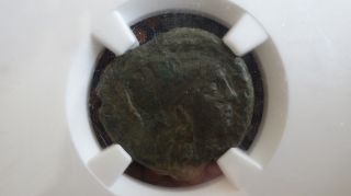 Roman Republic Bronze Coin Anonymous Ae Triens Ngc Graded Vf Minerva/victory photo