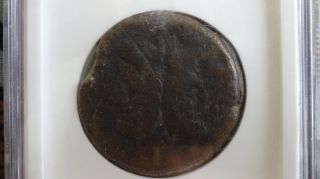 Roman Republic Bronze Coin Anonymous Ae As Ngc Graded Vg Janus photo