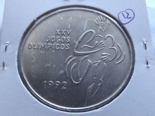 200 Escudos Xxv Olympic Games - Barcelona - Commemorative Big Coin Portugal photo