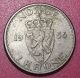 Norway Copper - Nickel Coin 1 Krone 1956 Europe photo 1