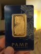 1 Oz Gold Bar Pamp Suisse Lady Fortuna In Assay Veriscan Package Gold photo 1