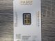 2.  5 Gram Pamp Suisse Gold Bar.  9999 Fine Solid Gold Bars & Rounds photo 1