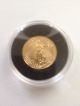1 - 2015 1/10 Oz.  Gold American Eagle - $5.  00 Coin Encased To Protect The Coin. Gold photo 1