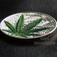 2016 Benin Cannabis Sativa 1 Oz Marijuana High Relief Silver Proof Coin Box, Africa photo 1